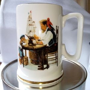 Vintage 1985 Norman Rockwell "For a good boy" Museum Tall Coffee Mug